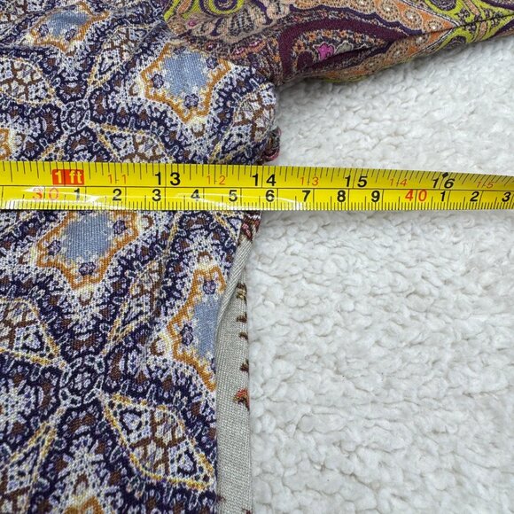 Sky Women's Paisley Print Bohemian Style LS Top Made In USA, Size S NWT - Picture 7 of 7